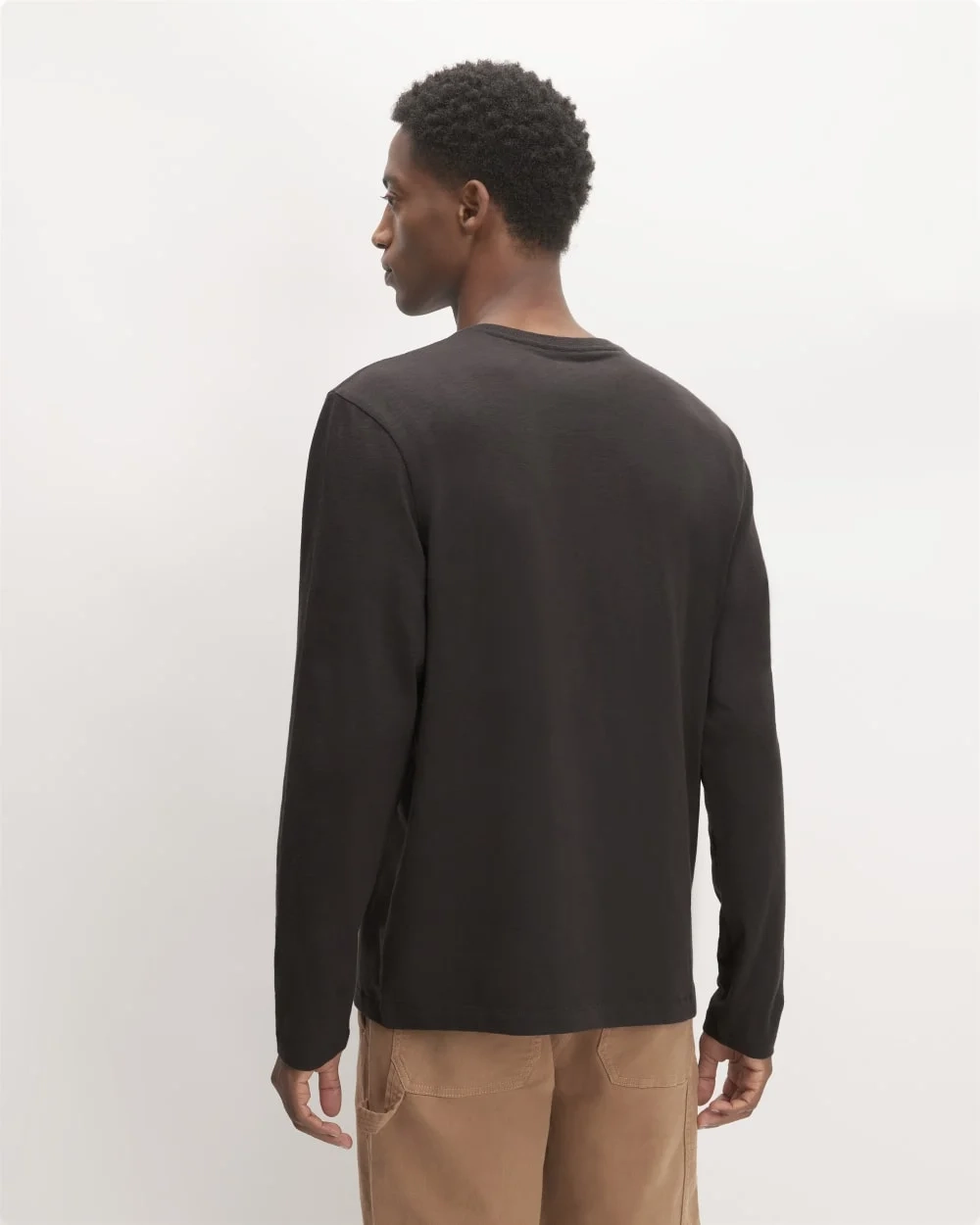 The Slub Long-Sleeve Henley | Black (3)