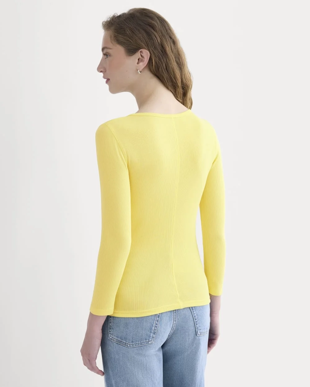 Luxe Rib Deep U-Neck Top | Celandine (4)