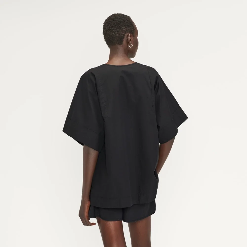 The Poplin Tunic | Black (2)