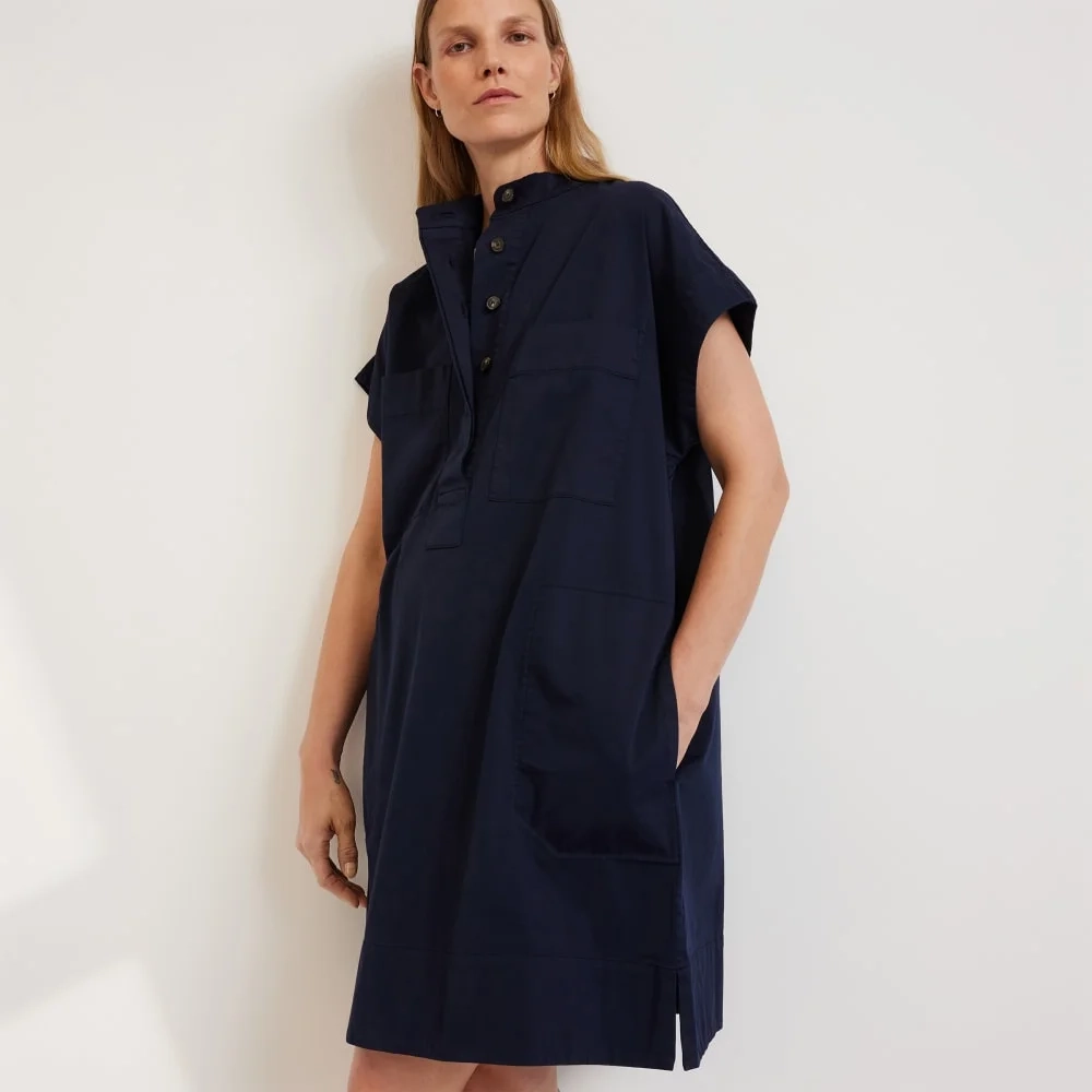 The Easy Workwear Dress | Navy (3)