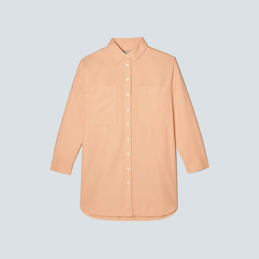 The Way Long Oxford Shirt | Apricot (4)