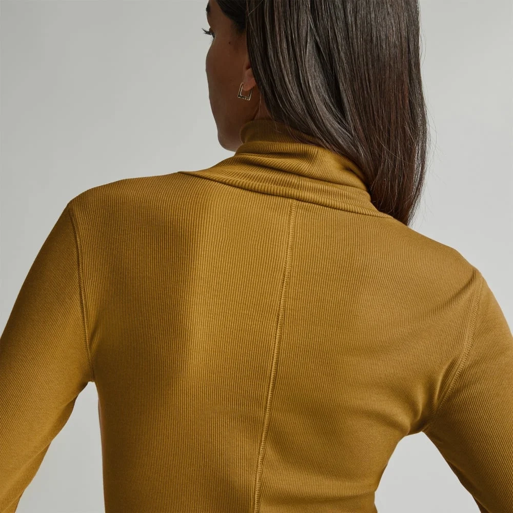 The Luxe Micro-Rib Turtleneck | Tapenade (3)