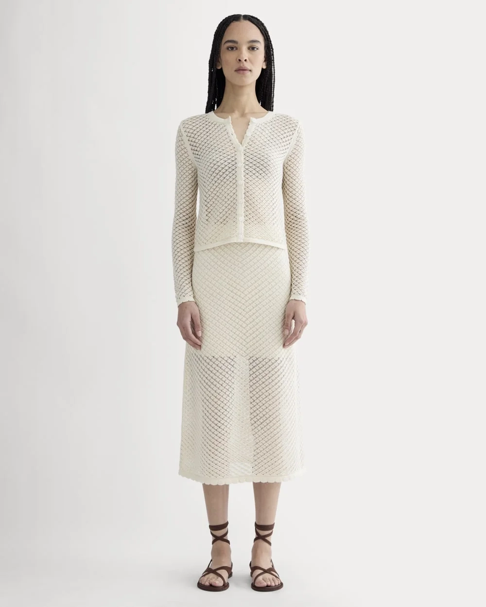The Lace Knit Cardigan | Birch (3)