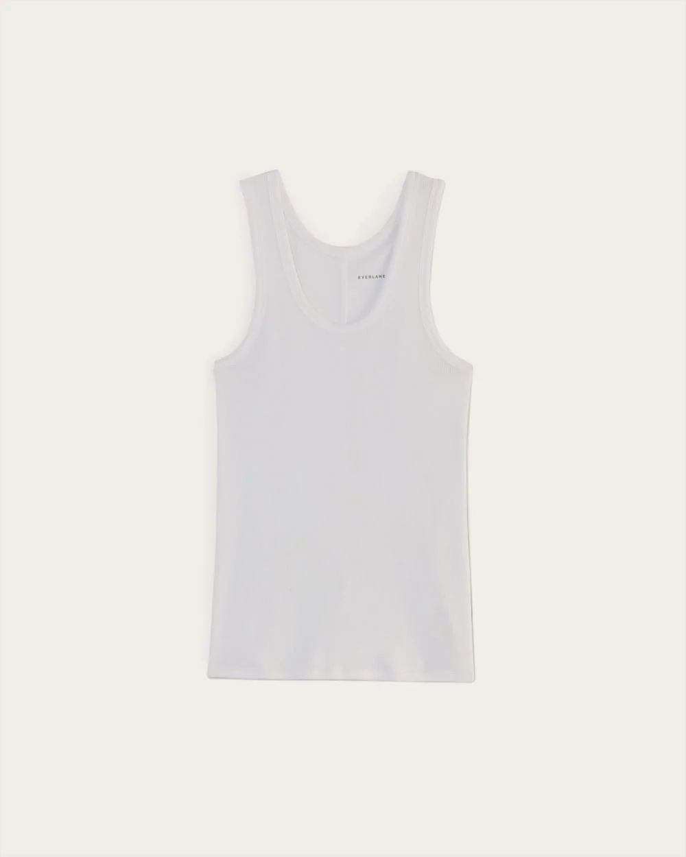 The Luxe Rib Tank | White (2)