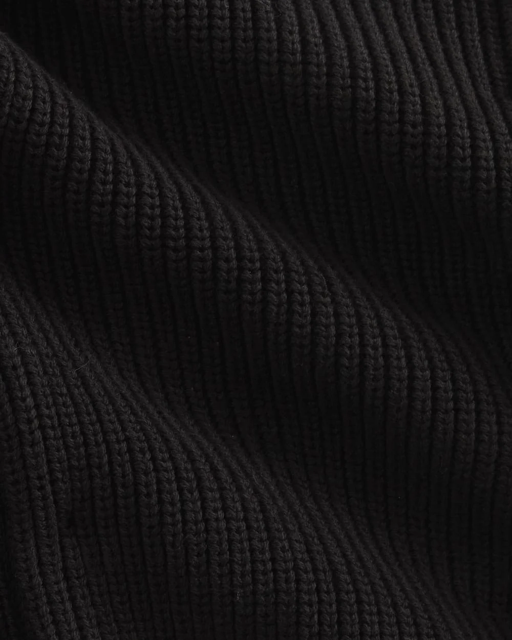 The Full-Zip Sweater in Everyday Cotton | Black (3)
