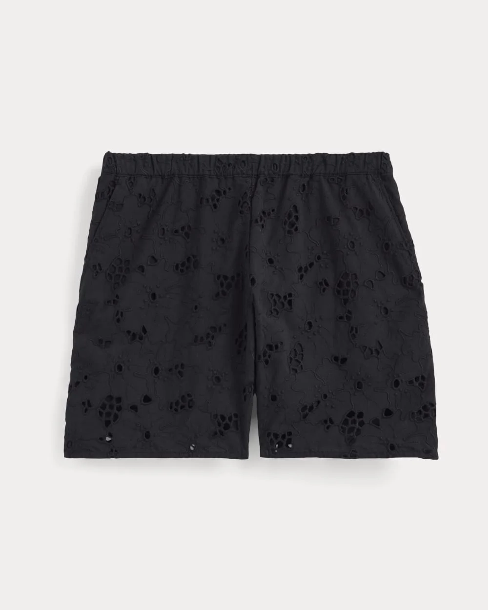 The Eyelet Pull-On Short | Black (2)