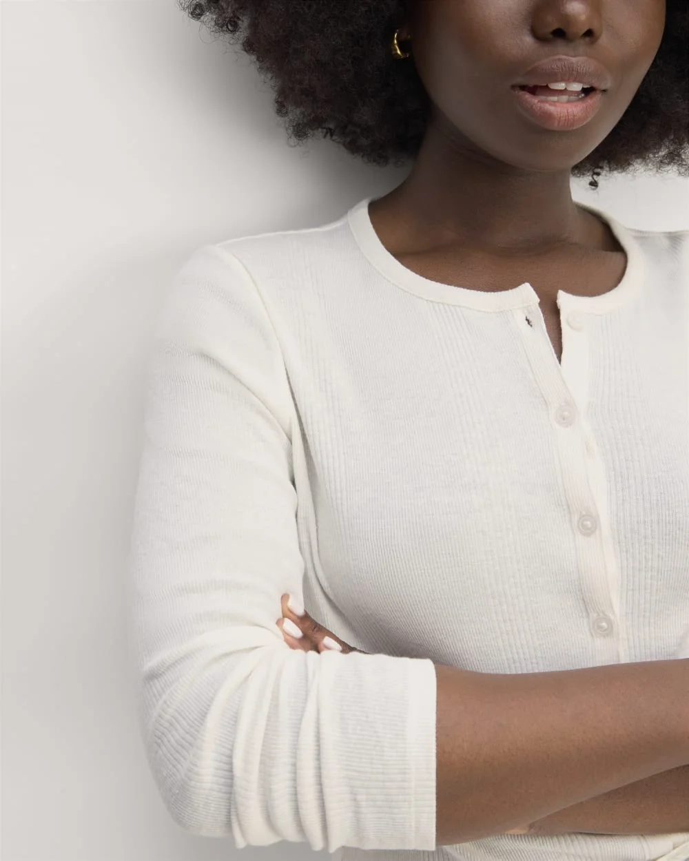 The Vintage Rib Cardigan | Bone (4)