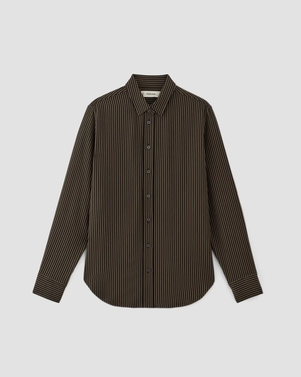The City Stripe Relaxed Shirt | Cocoa / Black (2)