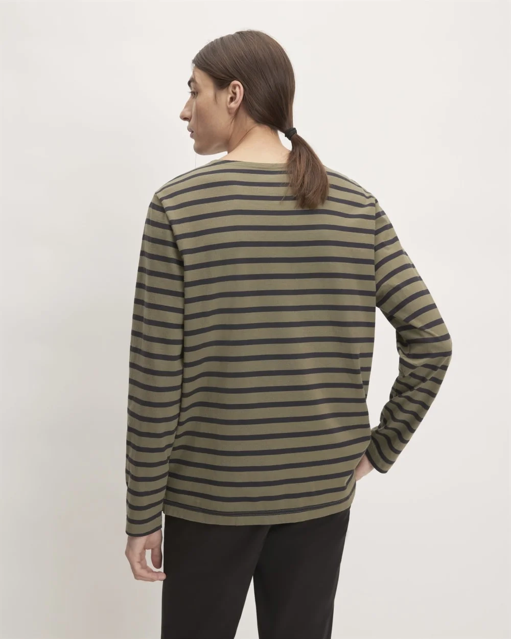The Premium-Weight Long-Sleeve Mariner Tee | Kalamata / Black (3)