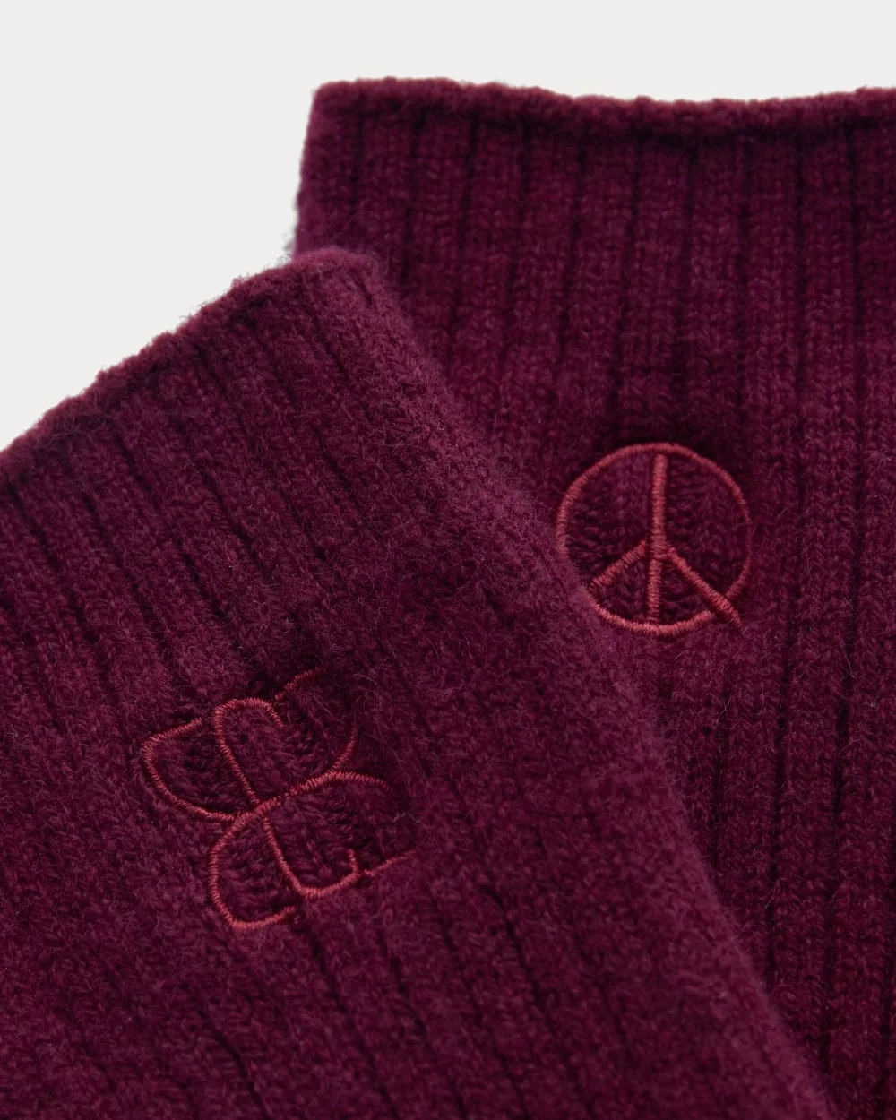 Everlane x Peace & Quiet Cashmere Socks | Wine (2)
