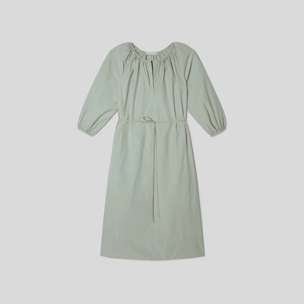 The Raglan Sleeve Poplin Dress | Seagrass (2)