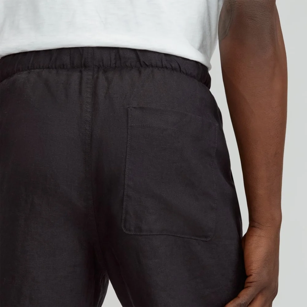 The Linen Easy Short | Black (2)