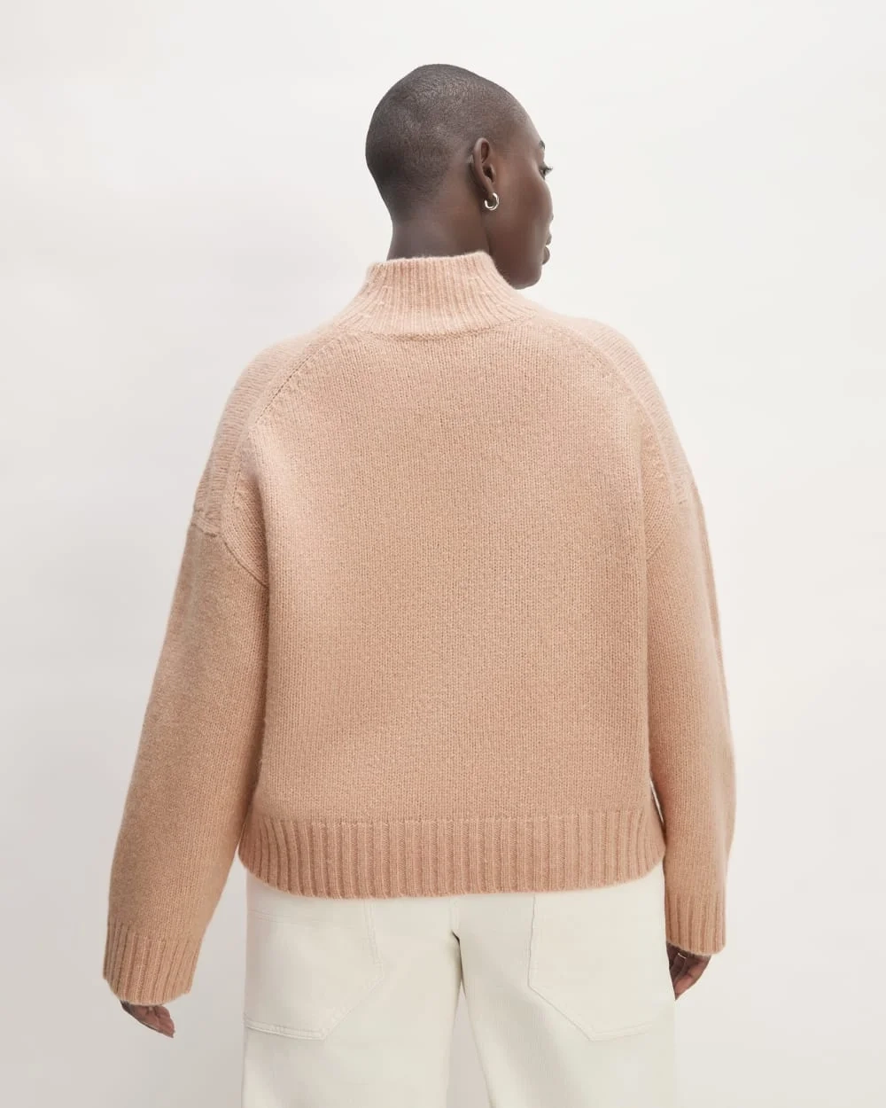 The Cloud Oversized Turtleneck | Blush Pink (3)
