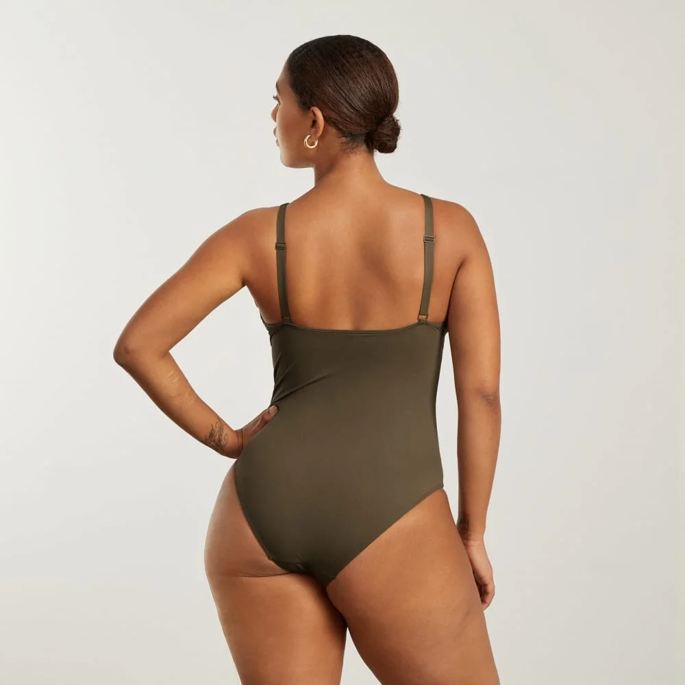 The V-Neck One-Piece | Beech (3)