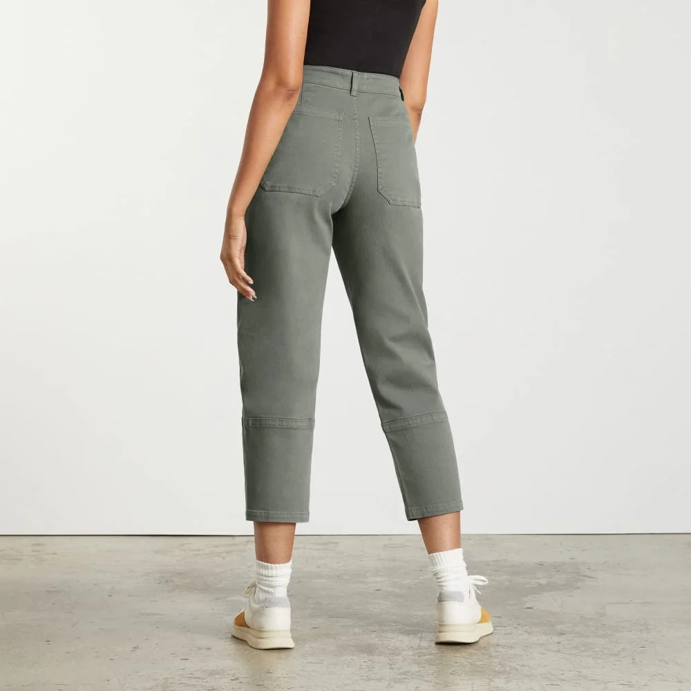 The Utility Barrel Pant | Pewter Green | Regular (3)