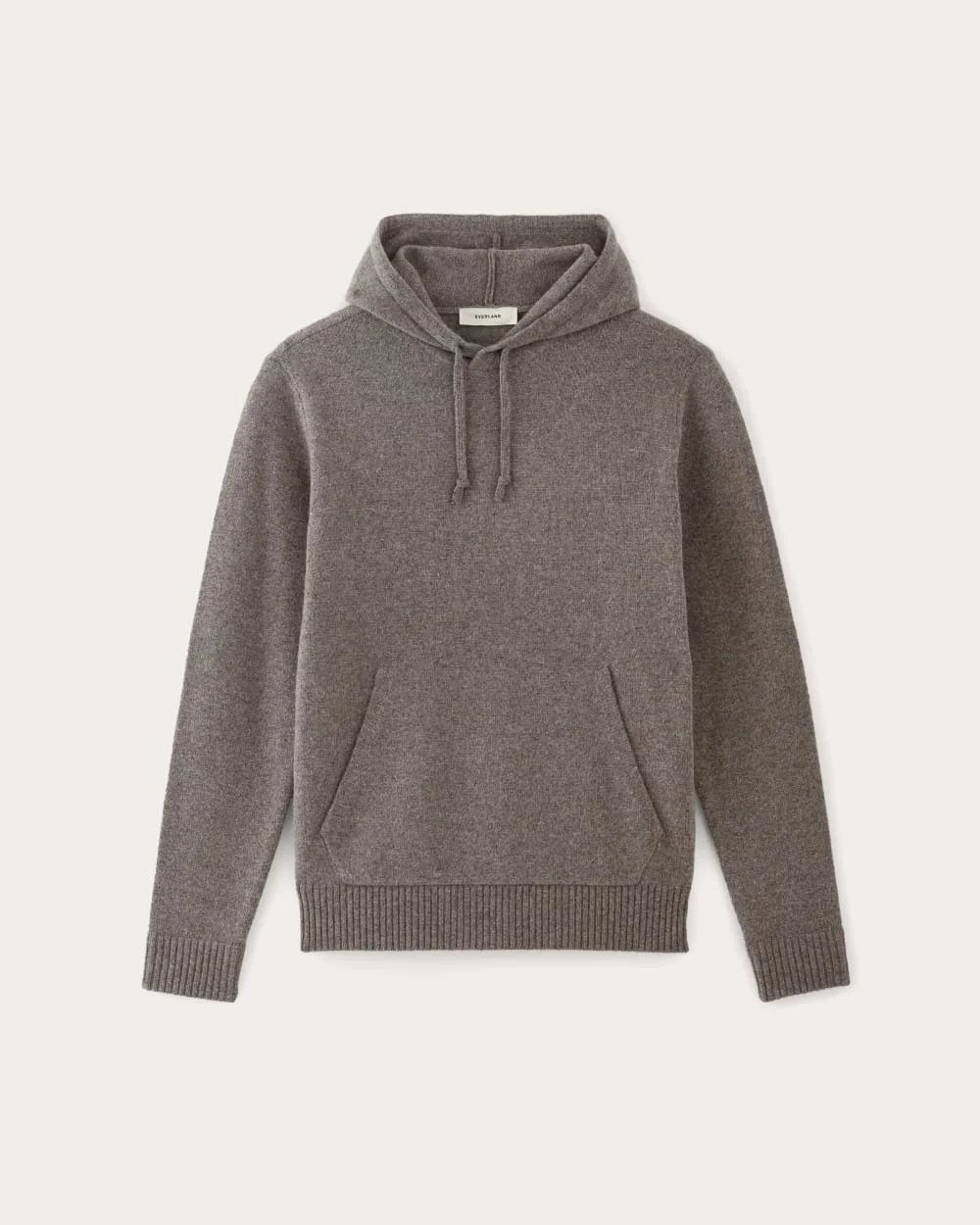 The Felted Merino Hoodie | Taupe Melange (4)