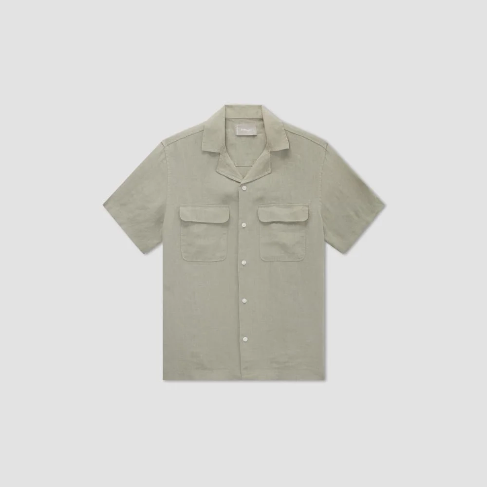 The Resort Shirt in Linen | Seagrass (3)