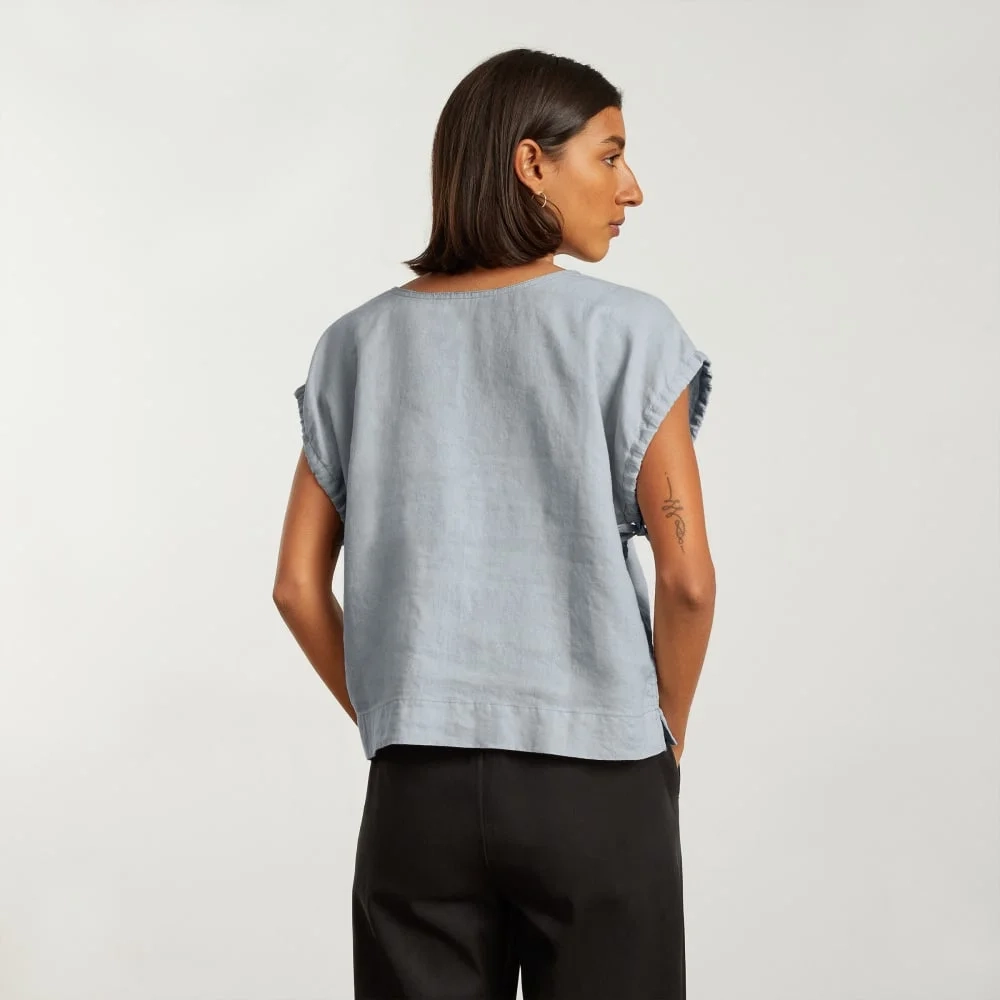 The Drawstring Tunic | Sky (2)
