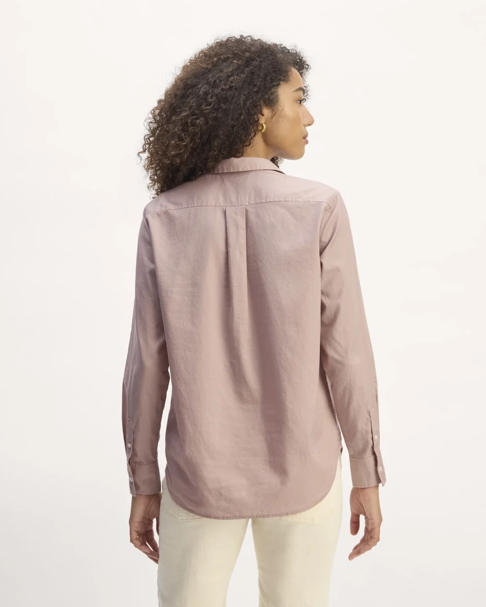 The Must-Have Shirt in Silky Cotton | Dusty Rose (3)