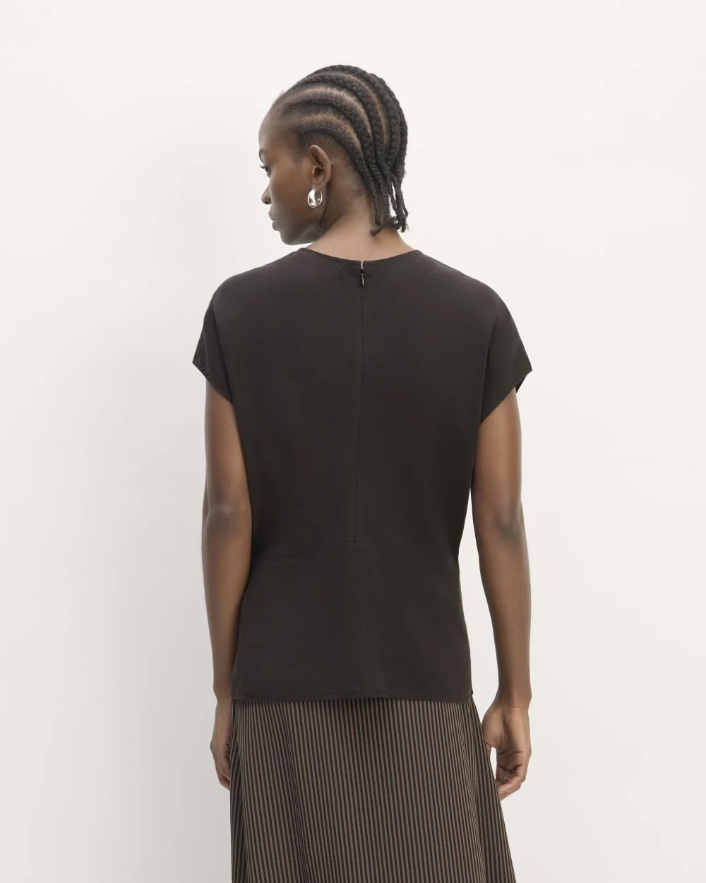 The Drape Top in Butterlite | Black (3)