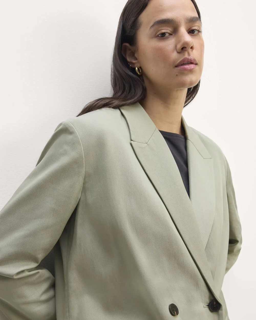The Double-Breasted Blazer in Buttersmooth | Seagrass (4)