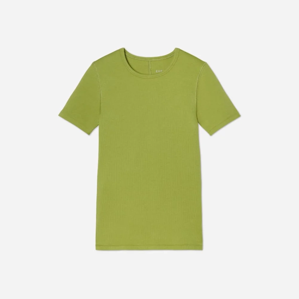 The Pima Micro-Rib Crew Tee | Pepper