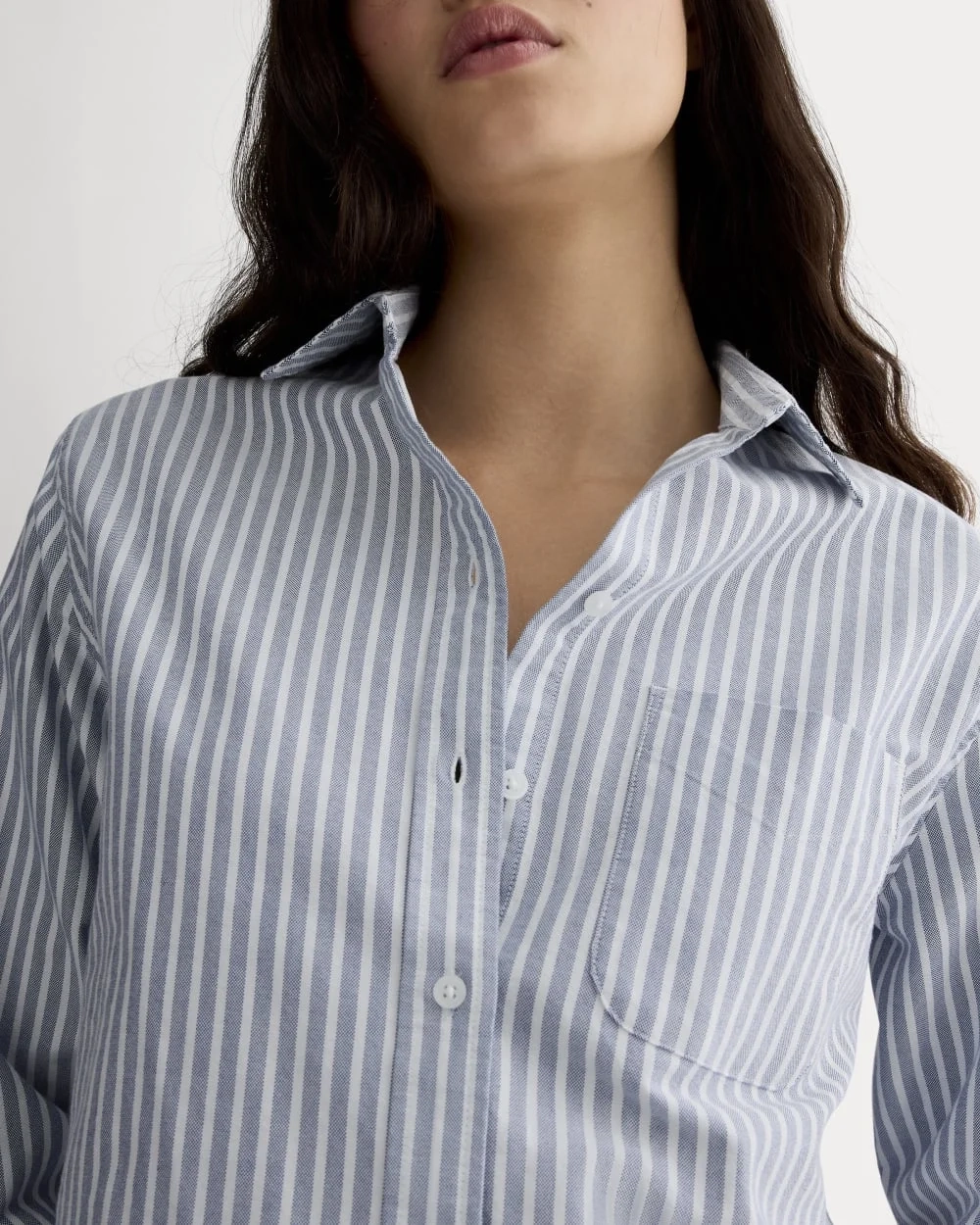 The Must-Have Oxford Shirt | Bone / Mazarine Blue (3)