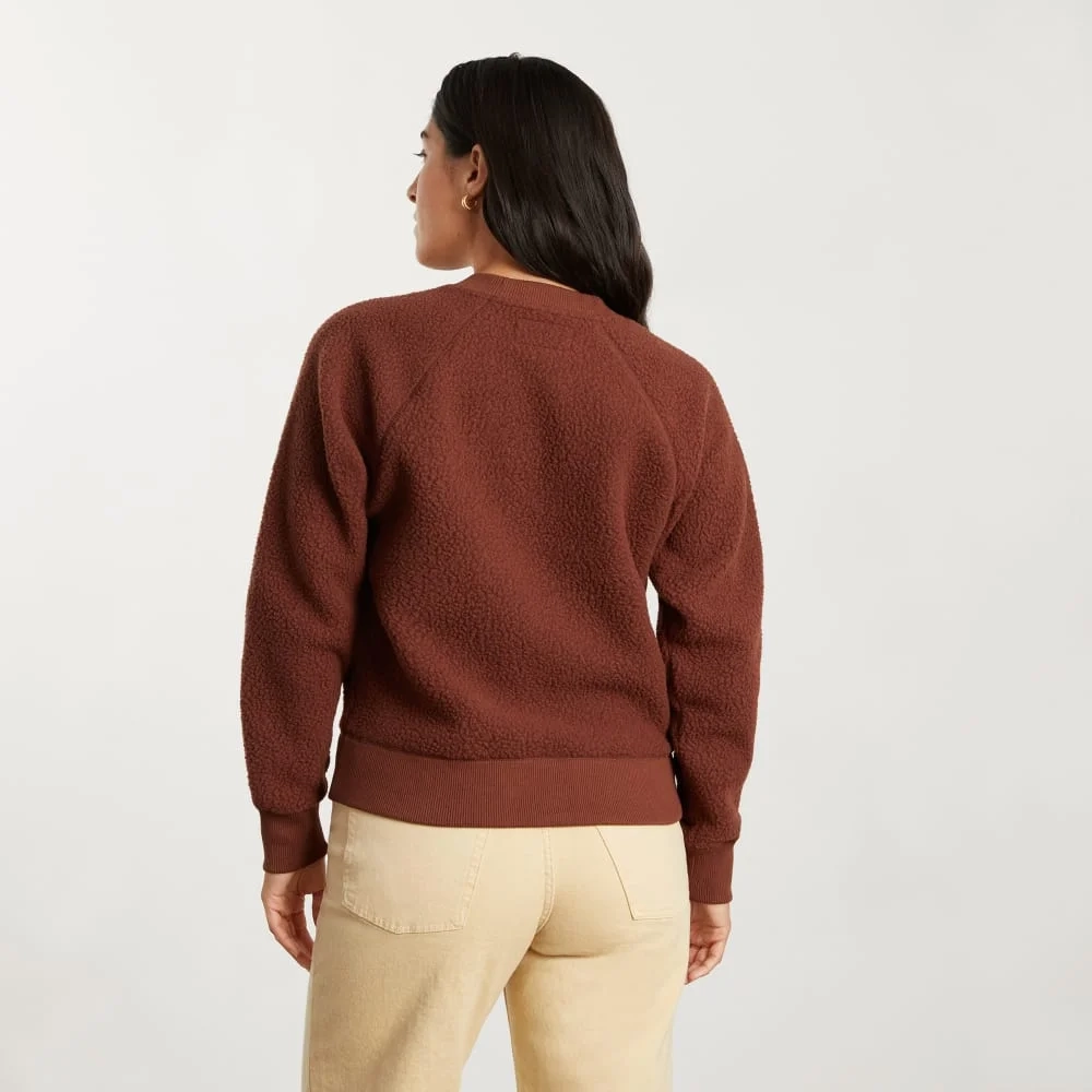 The ReNew Fleece Raglan Sweatshirt | Rosewood (3)