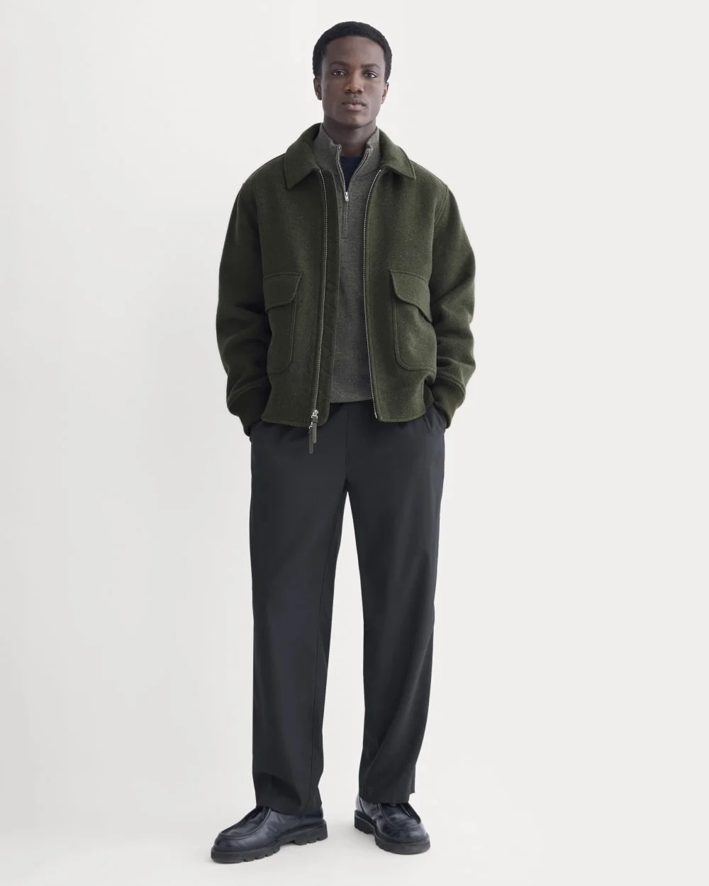 ReWool Flight Jacket | Heather Beech (3)