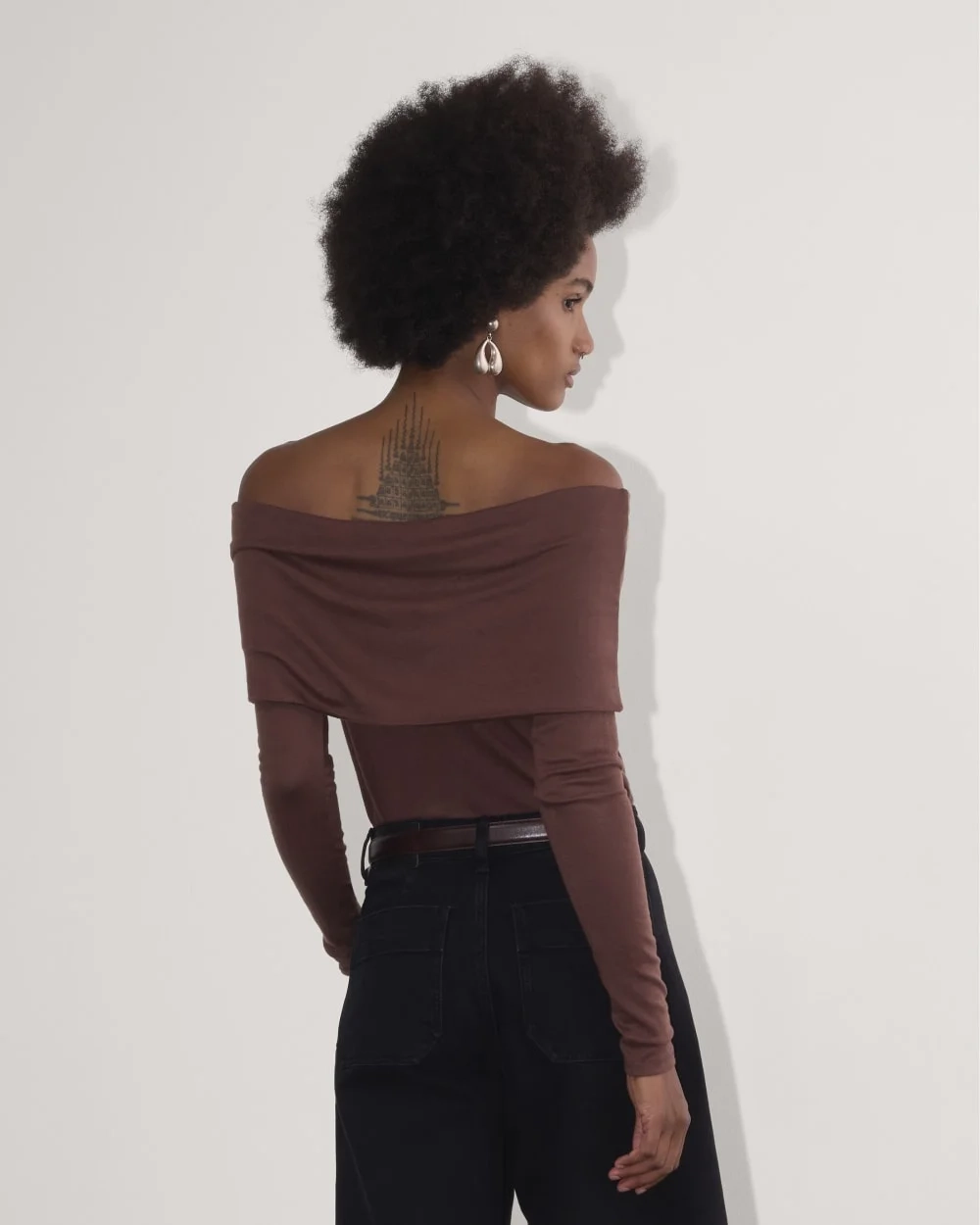 The Off-the-Shoulder Top in Butterluxe | Dark Mahogany (3)