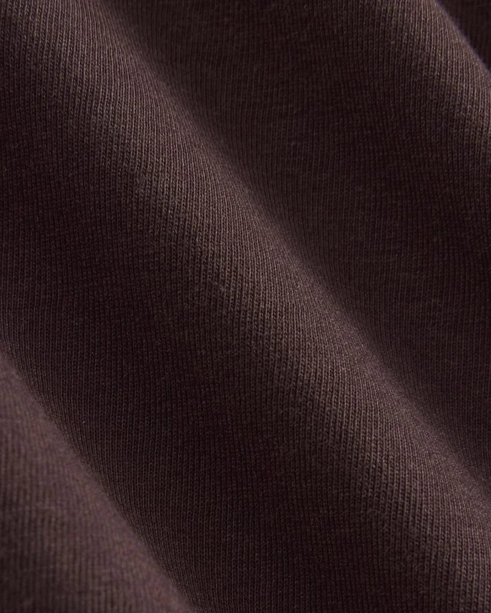 The Slim Long-Sleeve Crew in Essential Cotton | Dark Chocolate (2)