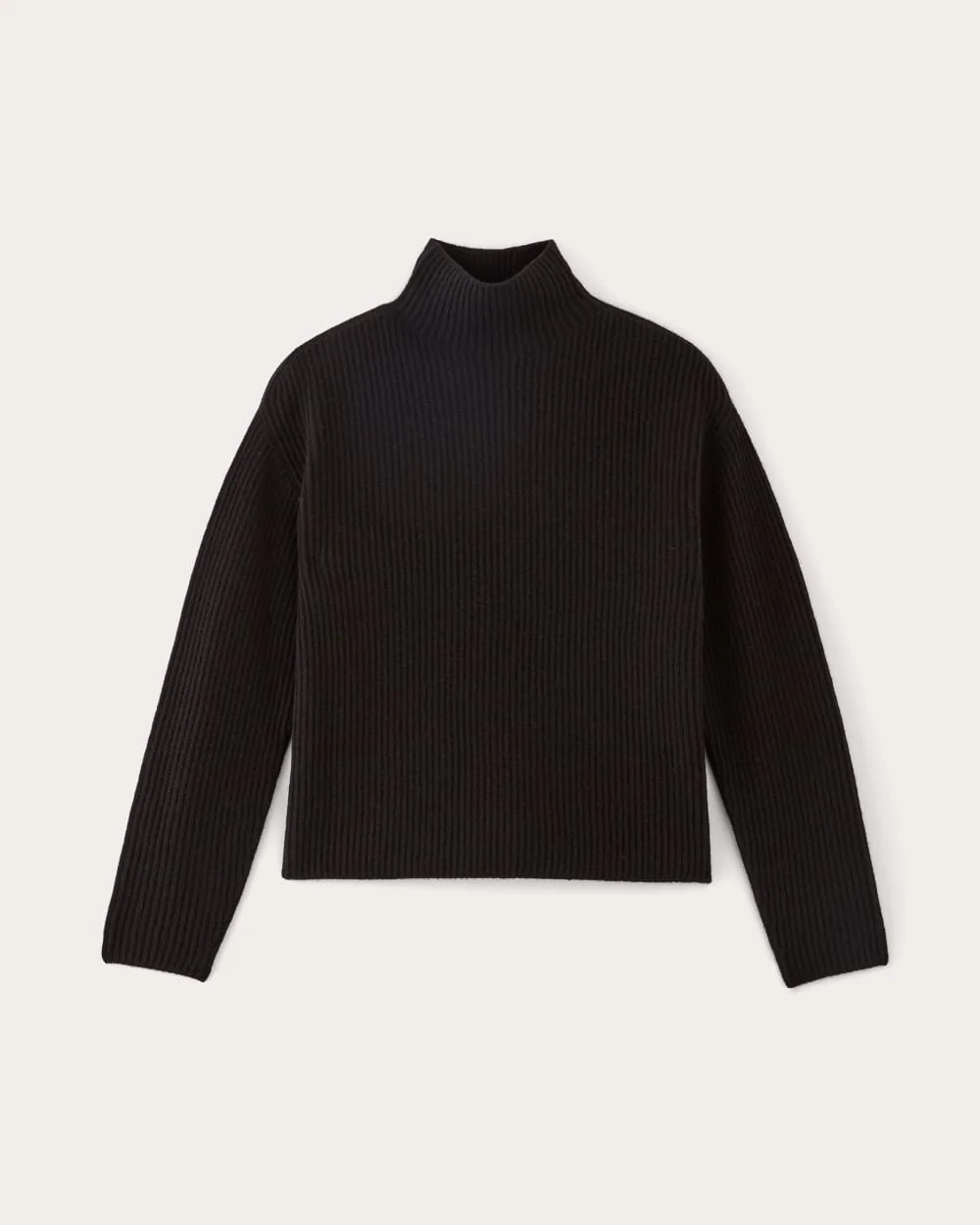 The Fisherman Turtleneck in Wool Cashmere | Black (4)