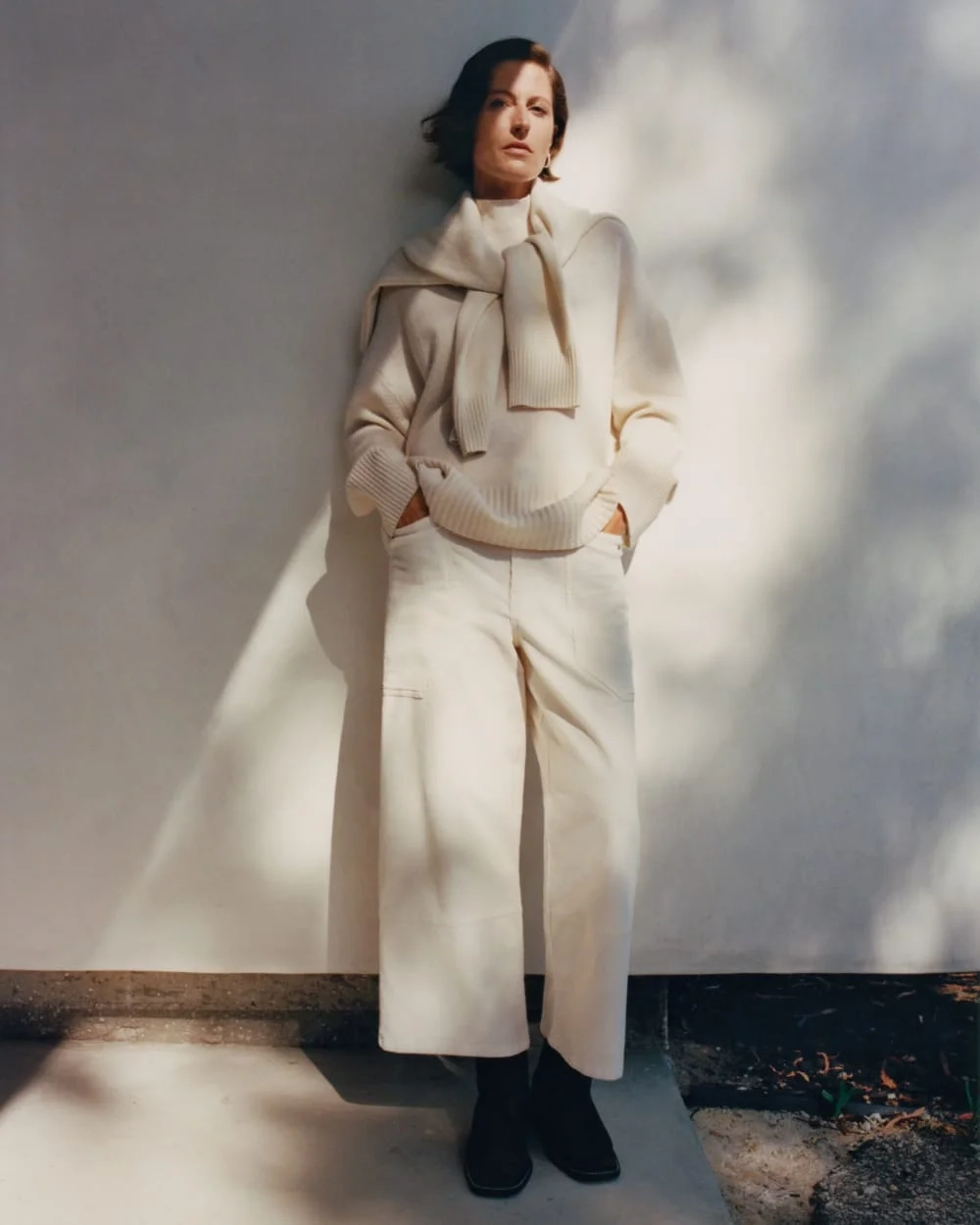 The Cashmere Oversized Turtleneck | Bone (5)