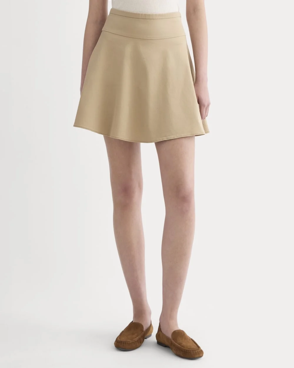 The Circle Mini Skirt | Warm Trench (3)