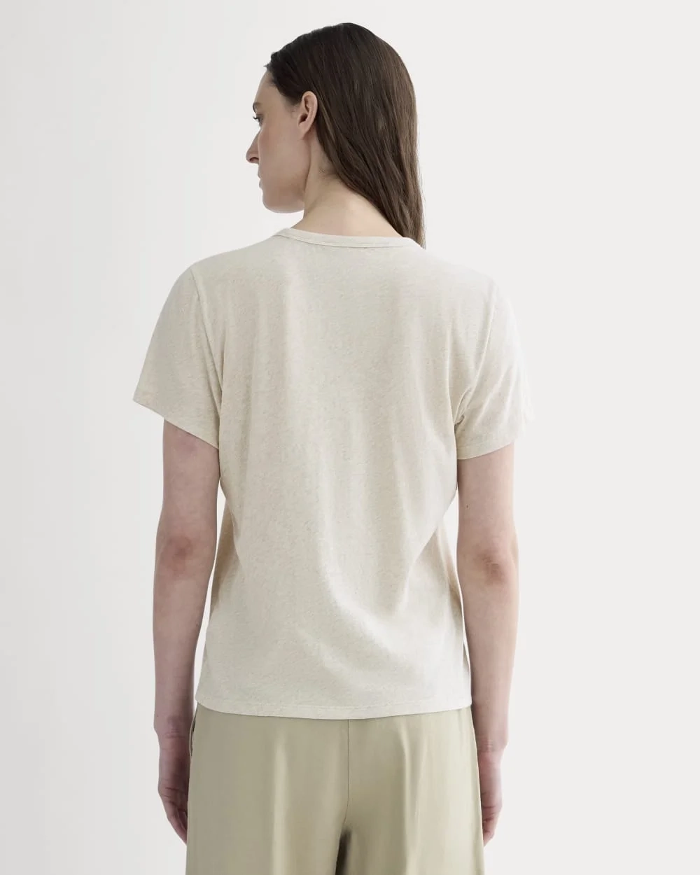 The Slim Air Tee | Heathered Oat (2)
