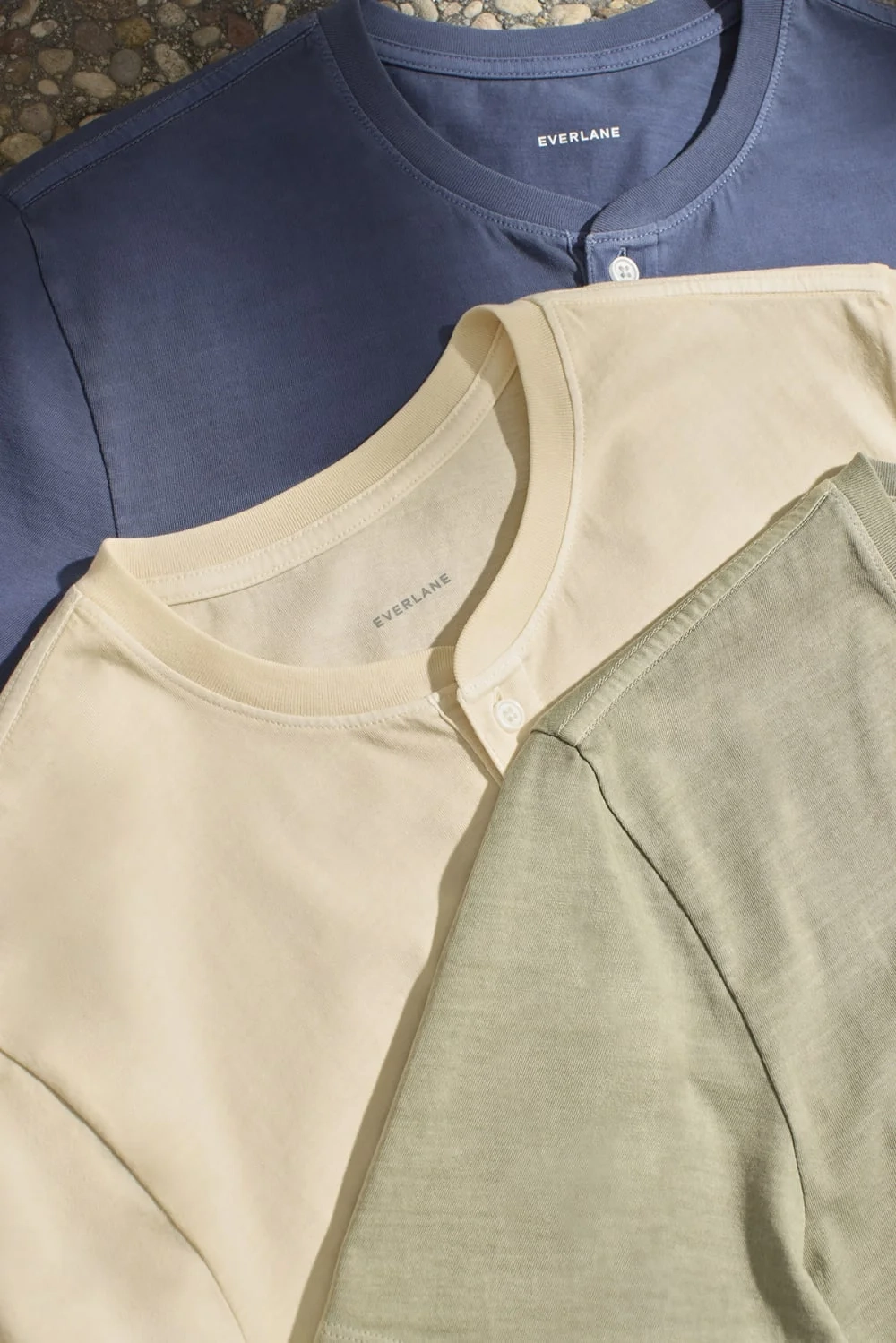 The Essential Organic Garment-Dyed Henley | Parchment (2)