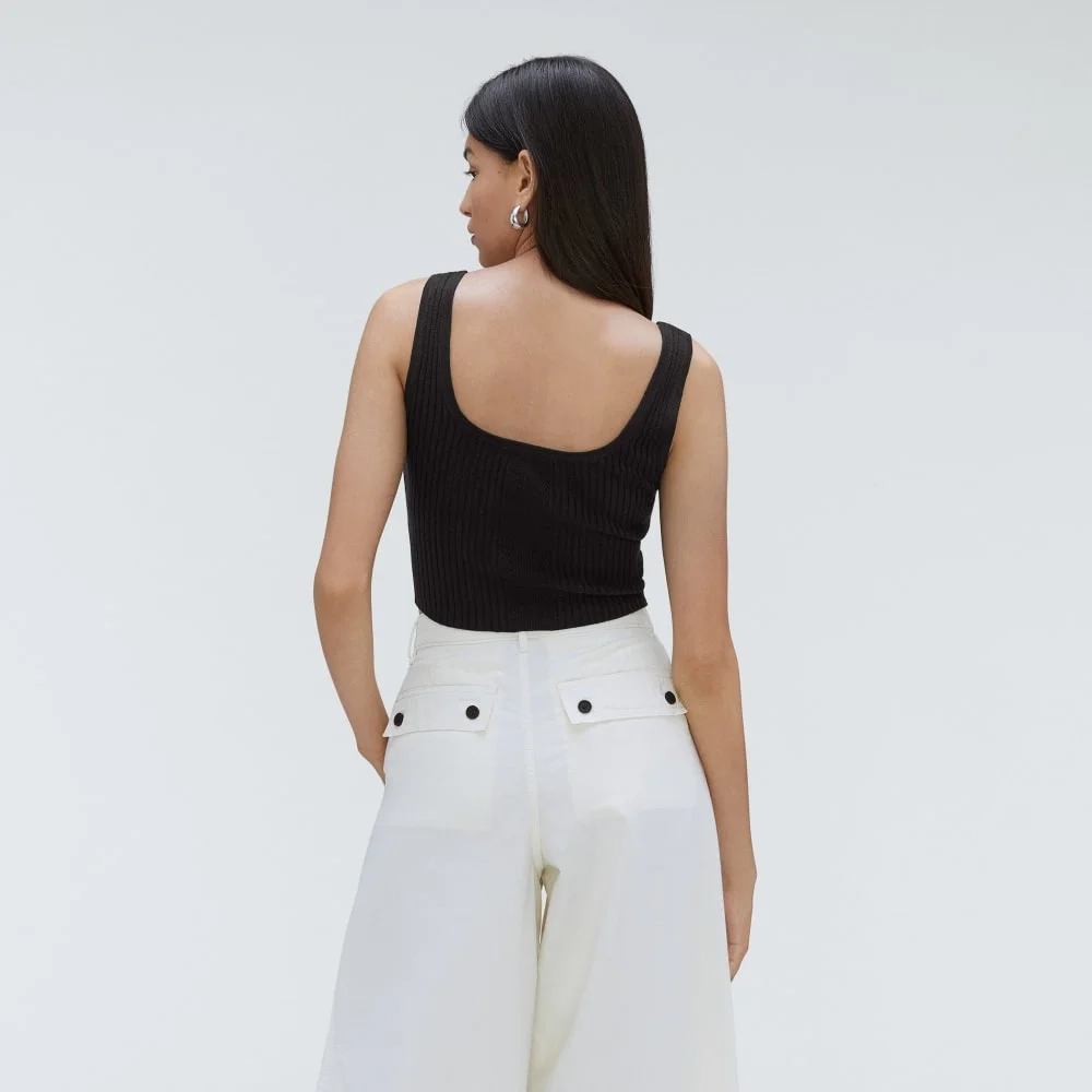 The Cotton-Merino Cami | Black (4)