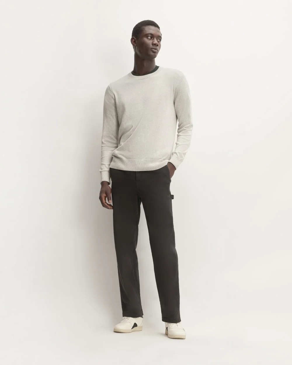 The No-Sweat Sweater | Uniform | Chalk (2)