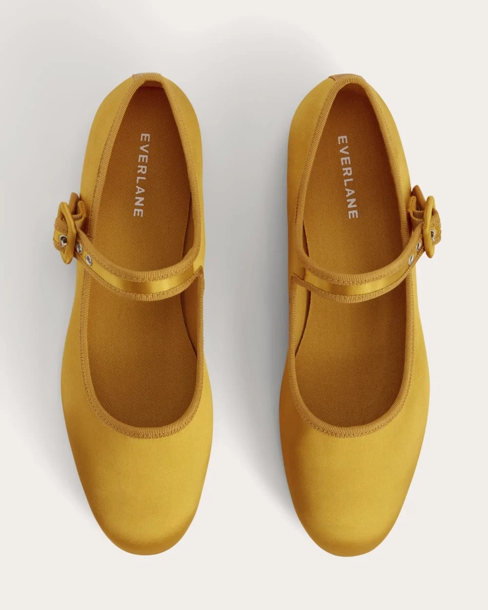 The Day Buckle Mary Jane | Golden Yellow Satin (3)