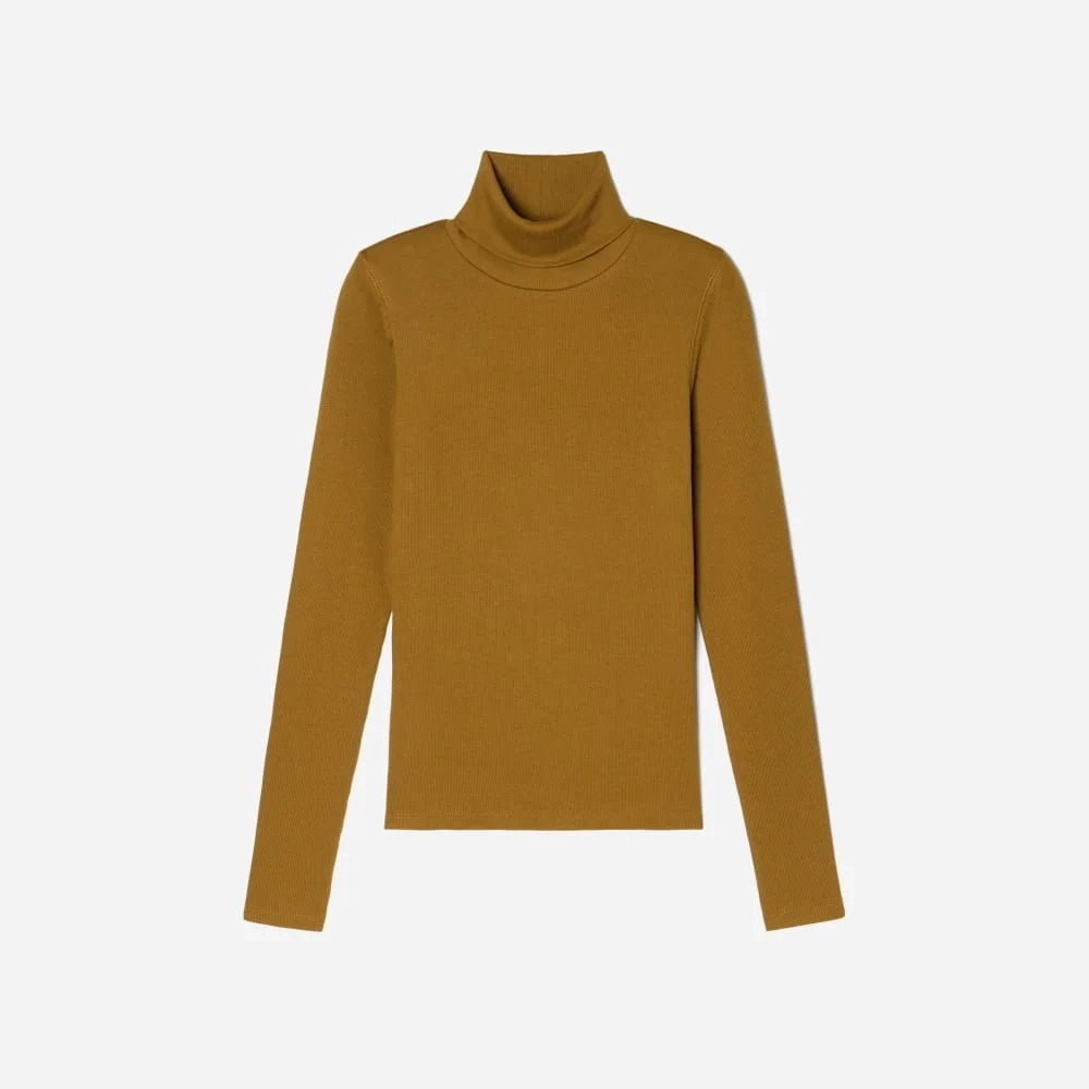 The Luxe Micro-Rib Turtleneck | Tapenade (4)