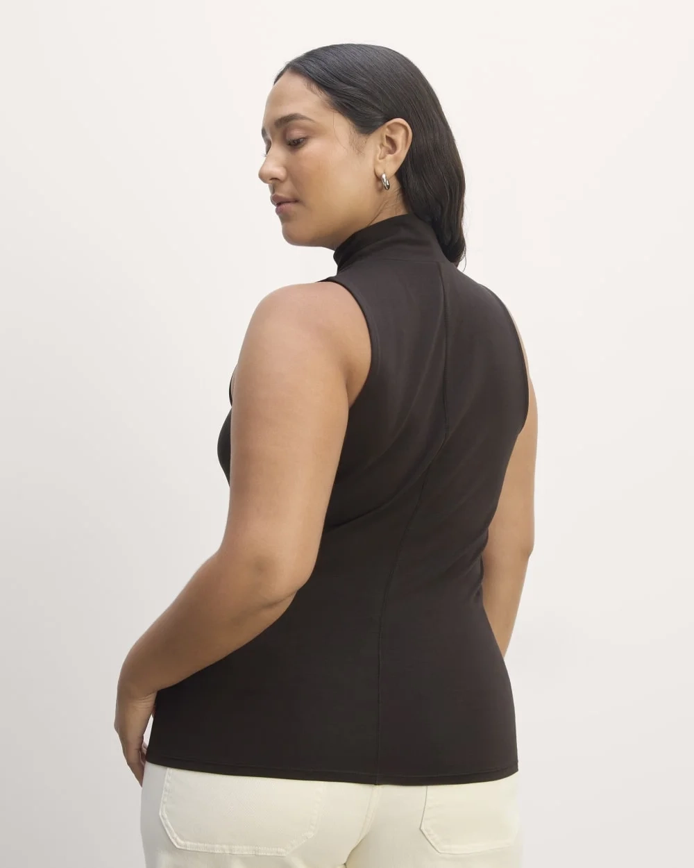 The Form Mock-Neck Tank | Black (2)