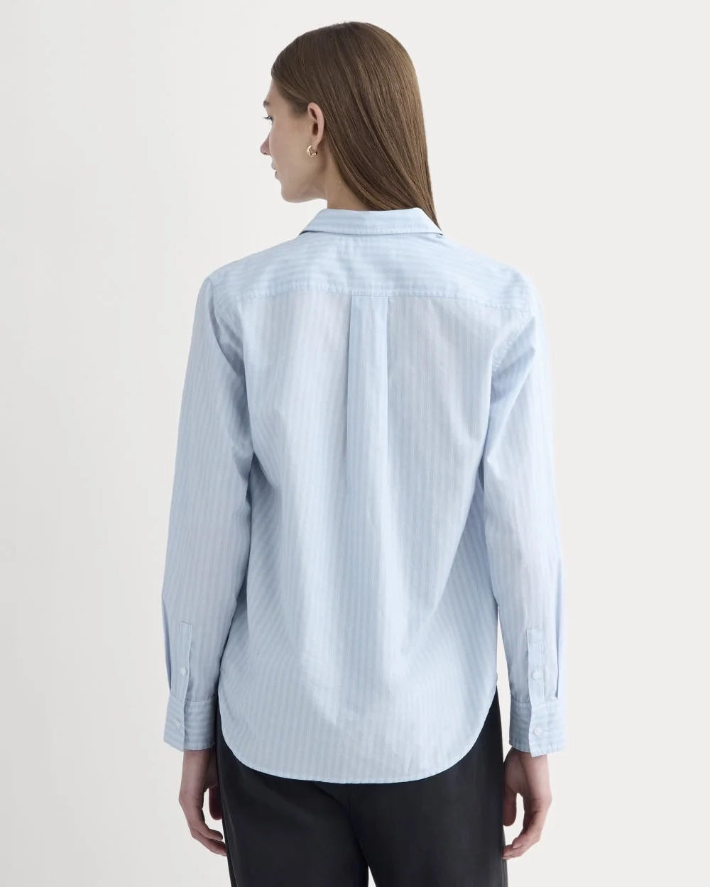 The Must-Have Shirt in Silky Cotton | Forever Blue / Optic White (2)