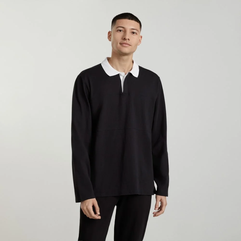 The Premium-Weight Rugby Shirt | Black (3)