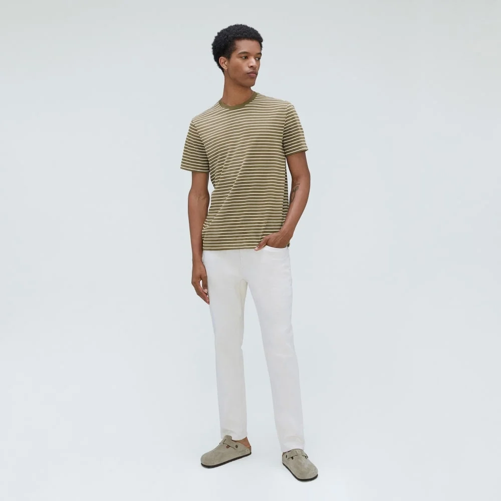 The Organic Cotton Crew | Olive / Canvas (3)