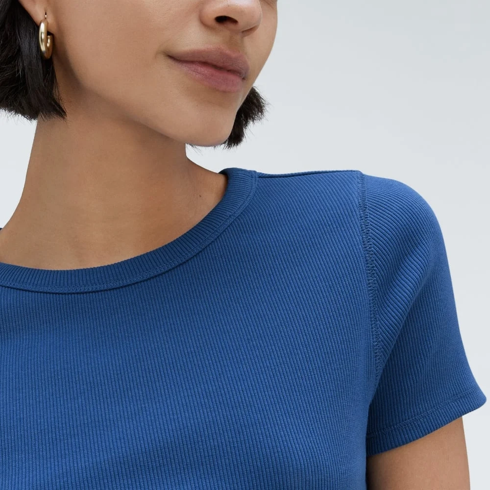 The ’90s Rib Tee | Deep Blue (3)