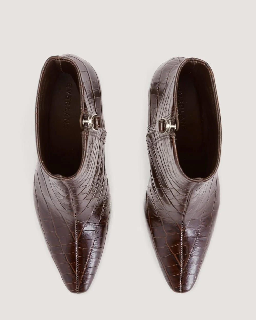 The Short Banana Boot | Brown Crocodile (3)