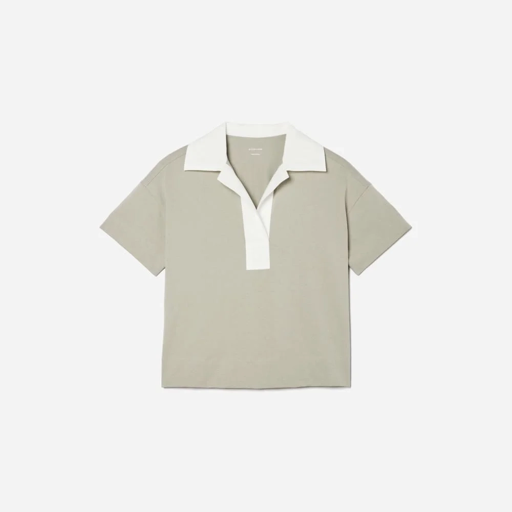 The Retro Jersey Polo | Smoke / Bone