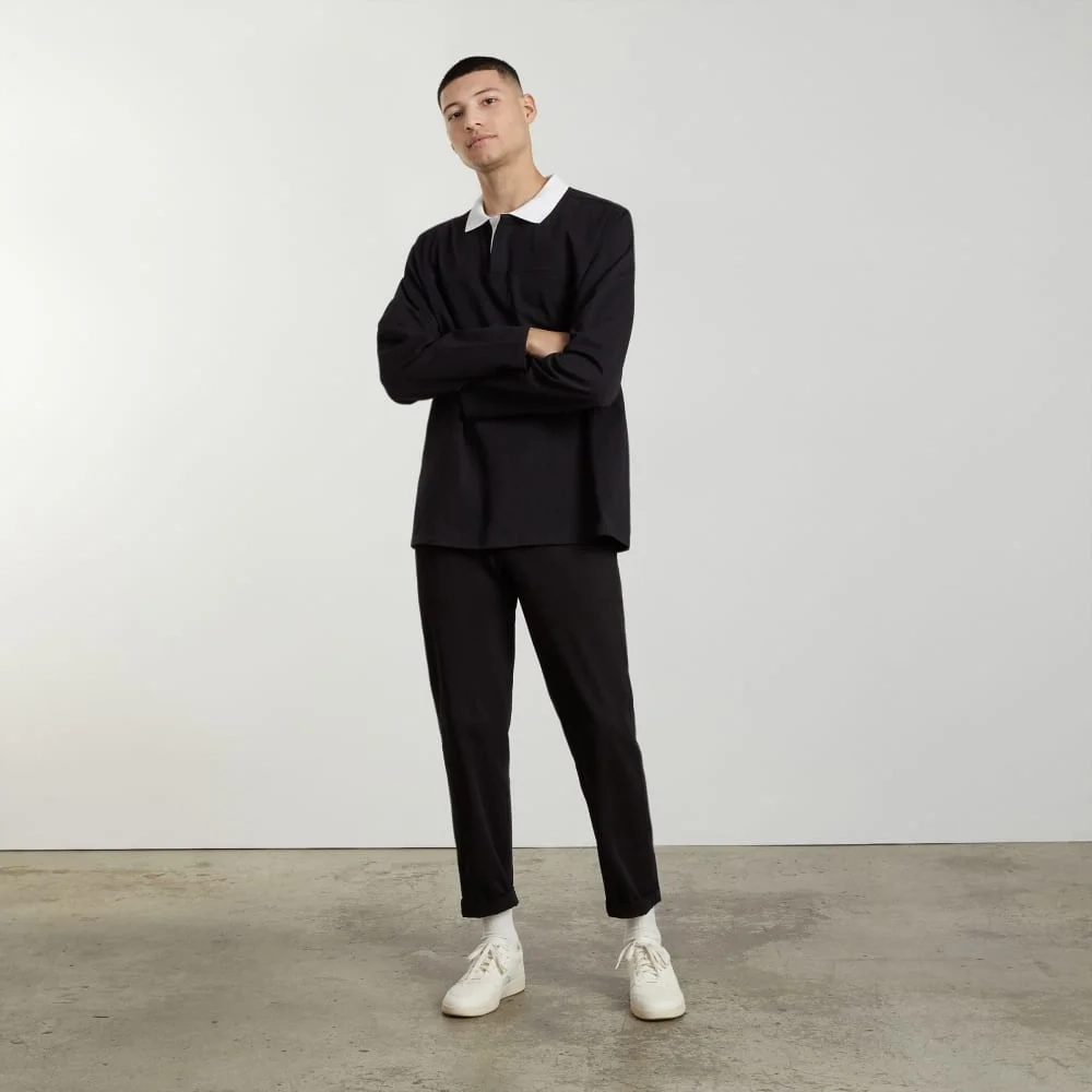 The Premium-Weight Rugby Shirt | Black (4)