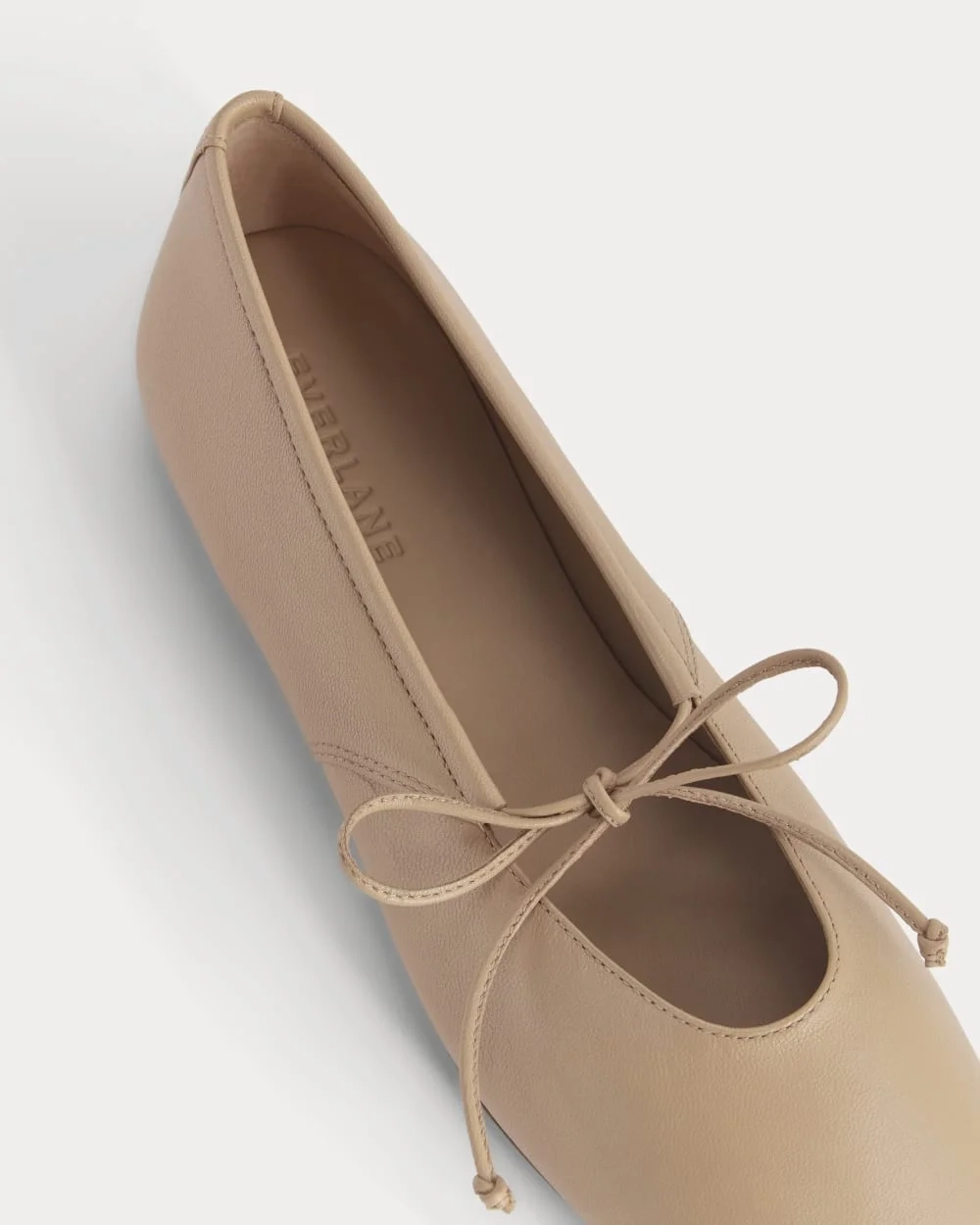 Leather Keyhole Flat | Blush Tan (3)