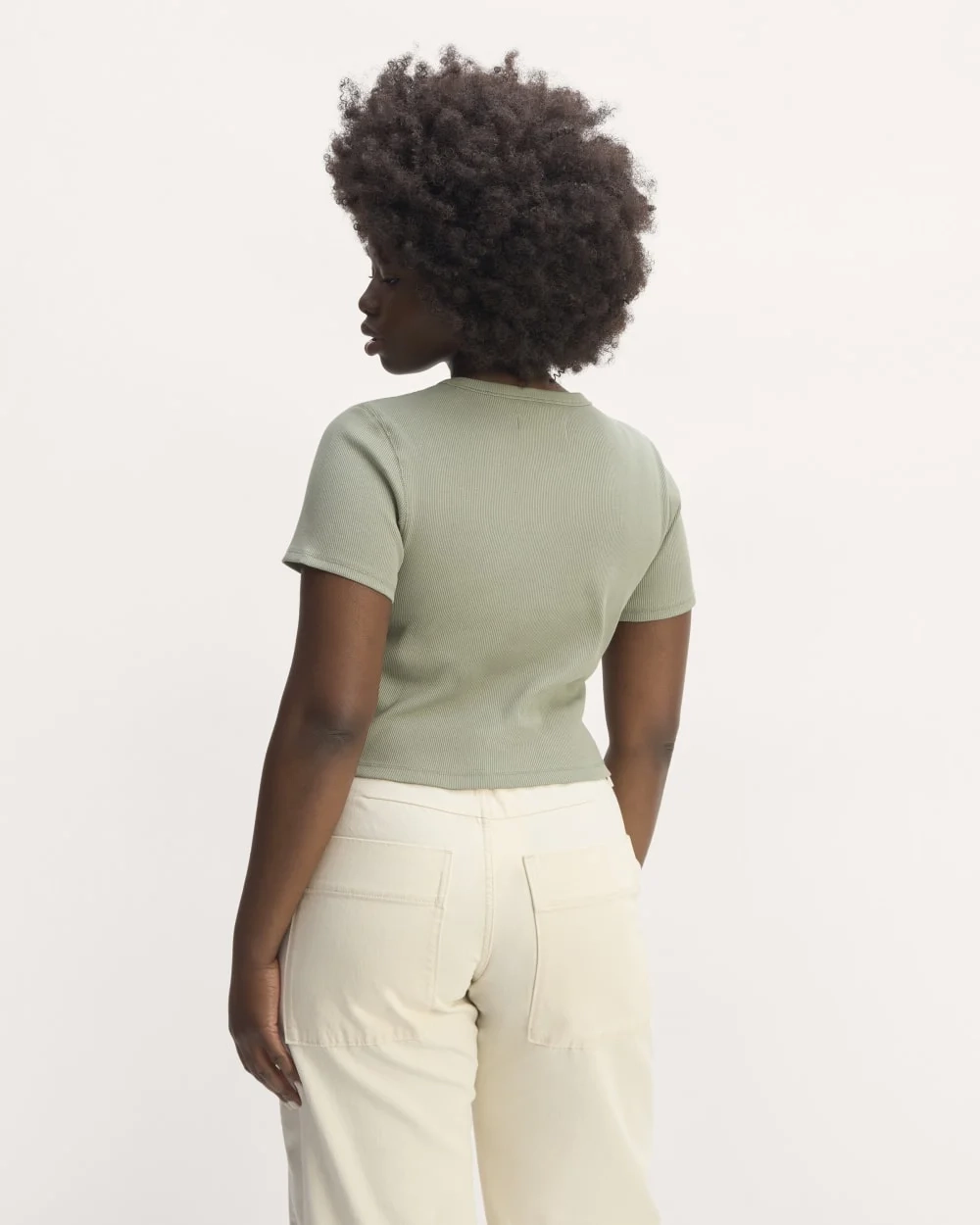 The ’90s Rib Tee | Sage Green (3)
